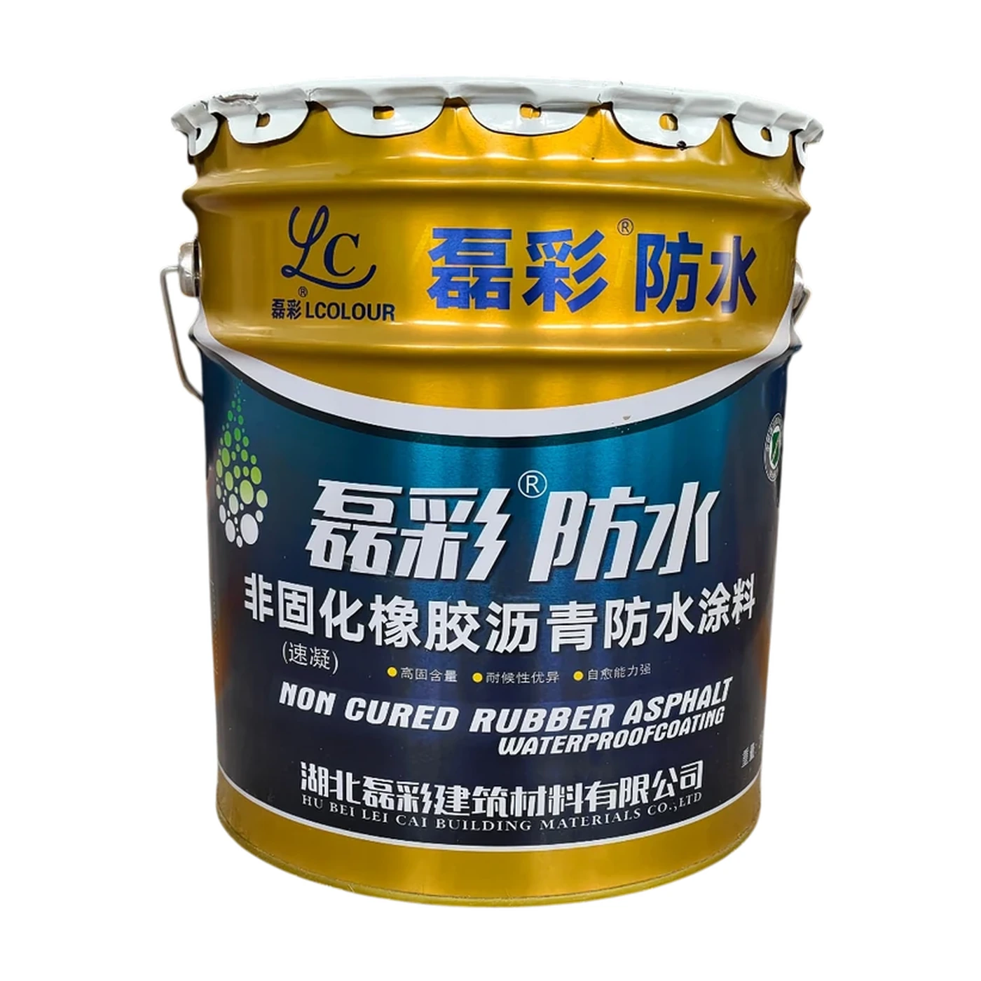 磊彩非固化橡胶沥青防水涂料速凝产品实拍